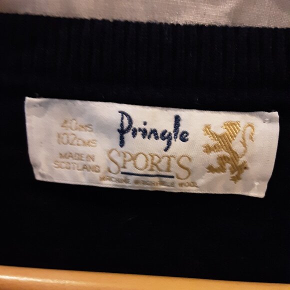 Pringle Made in Scotland Men's Argyle Sweater Blue Red White Size XXL - Picture 9 of 13